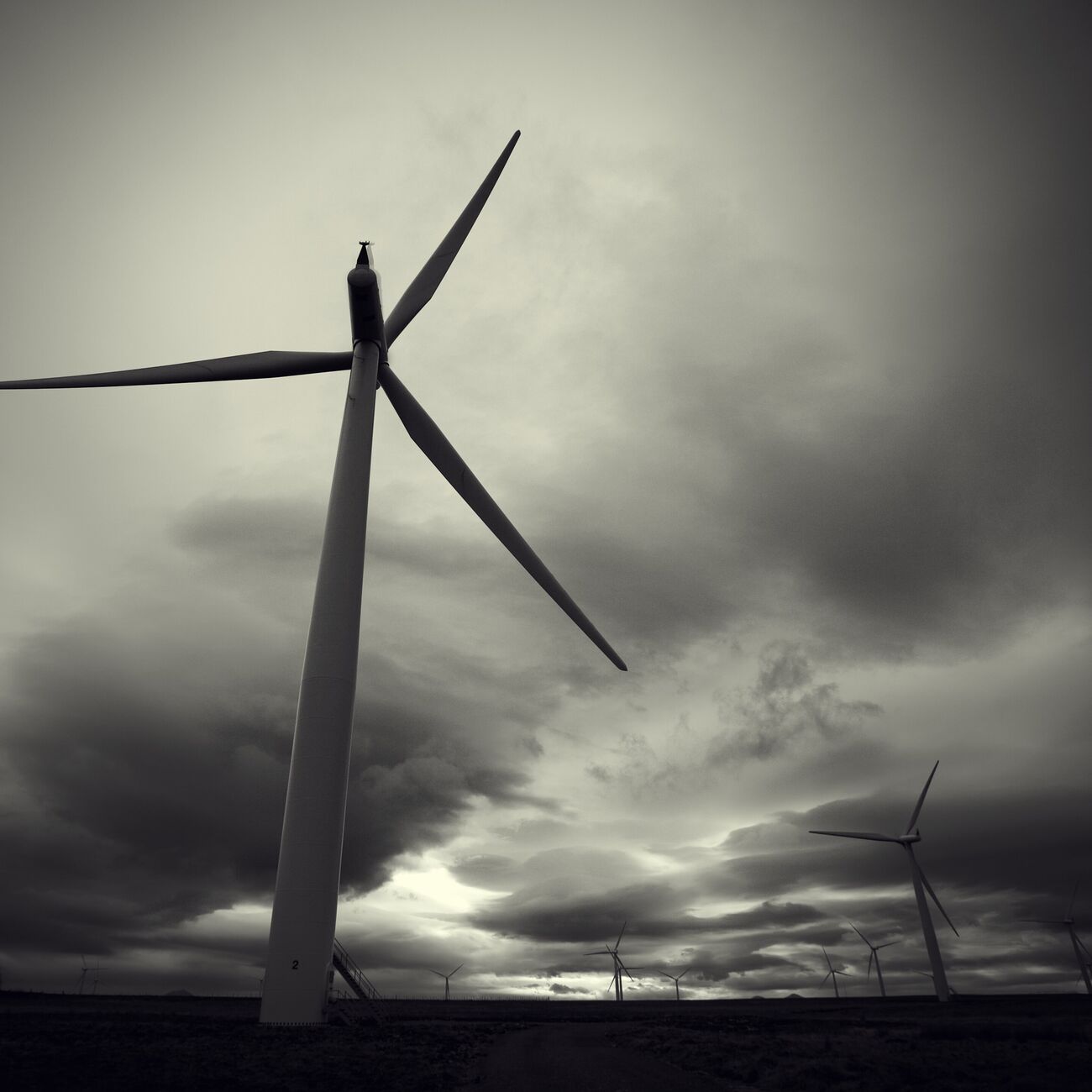 Causeymire Wind Farm, Achkeepster Hill, Écosse. Avril 2006. Ref-970 - Denis Olivier Photographie