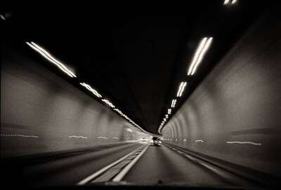 Moving In A Tunnel, Highway A83, France. Août 2020. Ref-1391 - Denis Olivier Photographie d'Art