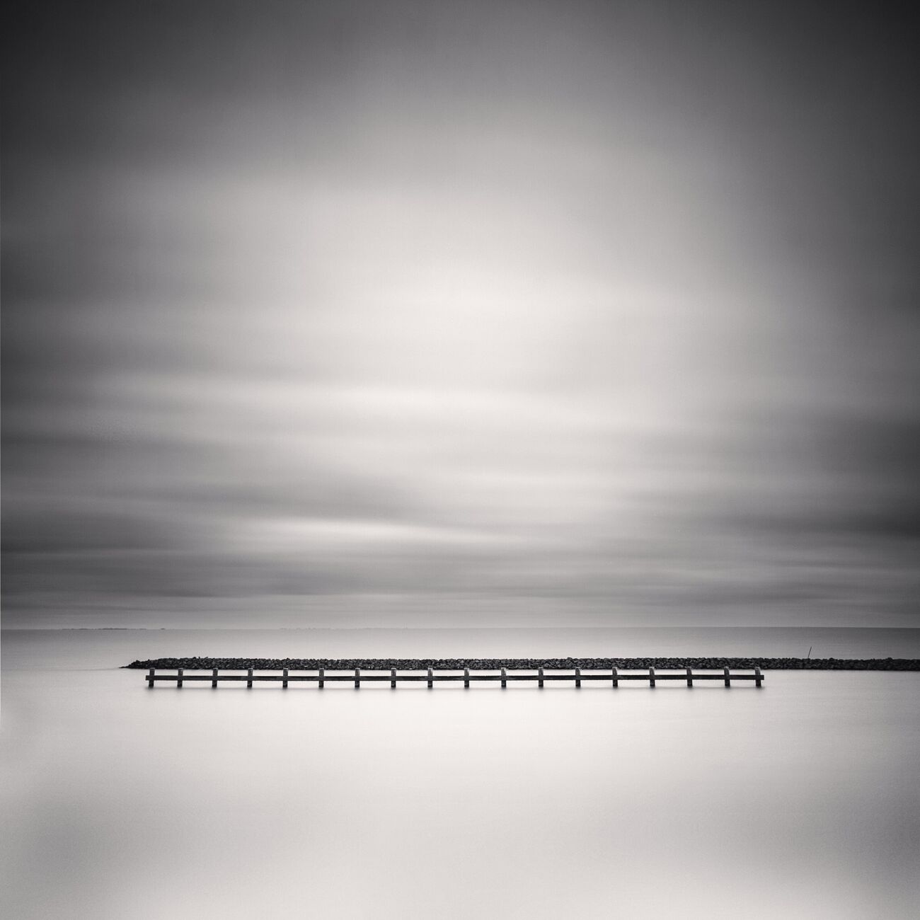 Pier In Silence, Netherlands, Pays-Bas. Avril 2015. Ref-1316 - Denis Olivier Photographie