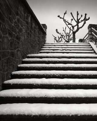 Snowy Stairway, Arreau