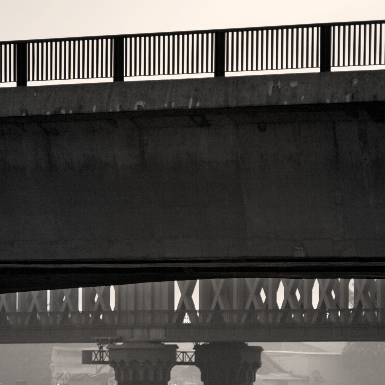 Achat tirage 23 x 23 cm, The two bridges. Ref-654-1 - Denis Olivier Photographie d'Art