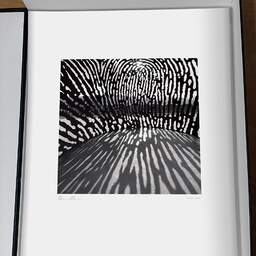 Photographie d'art et collection Denis Olivier, Aterpe Fingerprint Sculpture, Bilbao, Espagne. Février 2022. Ref-11591 - Denis Olivier Photographie, tirage photographique d'art originale en édition limitée et signée, encadrée sous passe-partout cartonné
