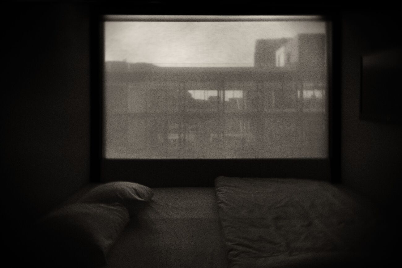 Bed Room, Citizen M Hotel, Rotterdam, Netherlands. April 2015. Ref-1330 - Denis Olivier Photography