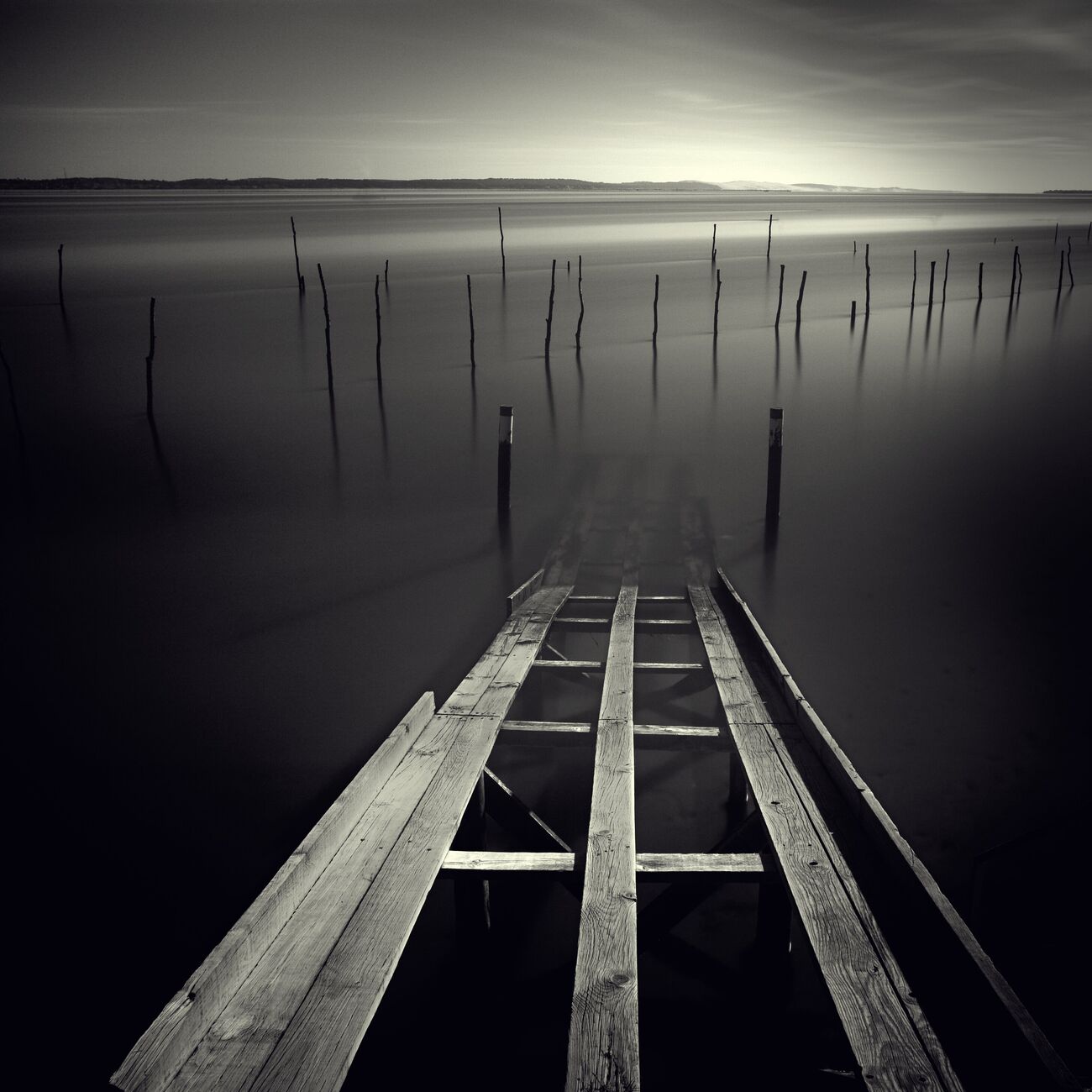 Photograph print 9.1 x 9.1 in, Diving pier. Ref-903-3 - Denis Olivier Art Photography