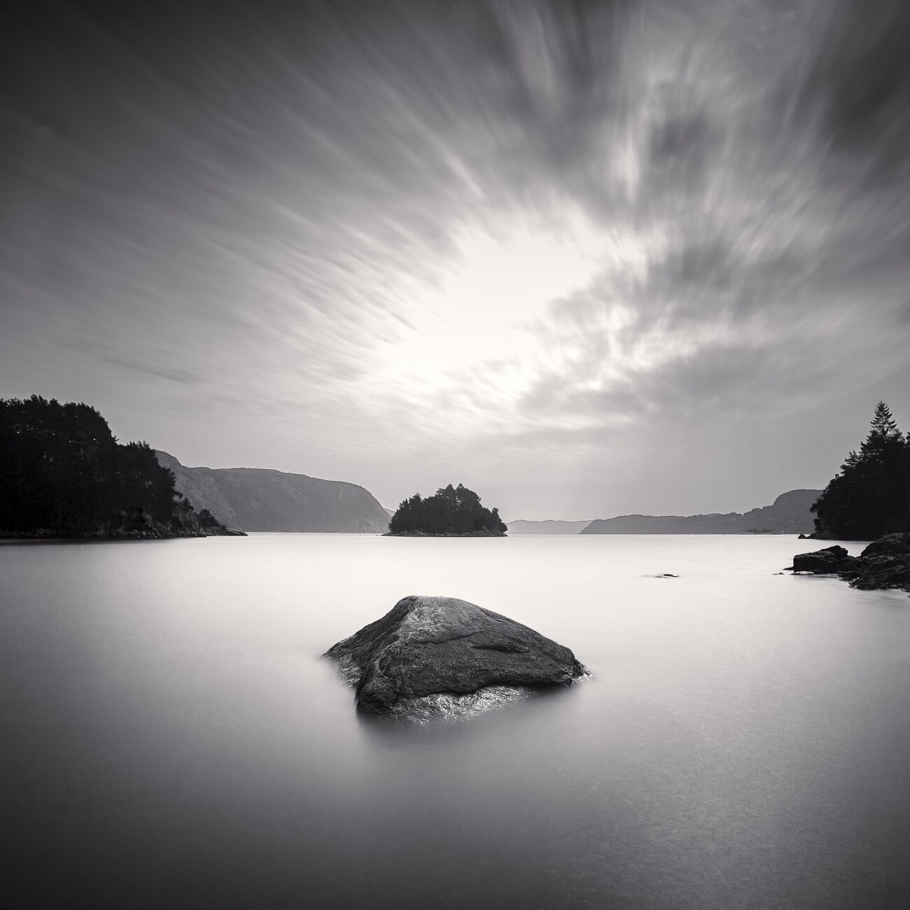 Get a 17.7 x 17.7 in, Fjord Rock. Ref-11600-4 - Denis Olivier Art Photography