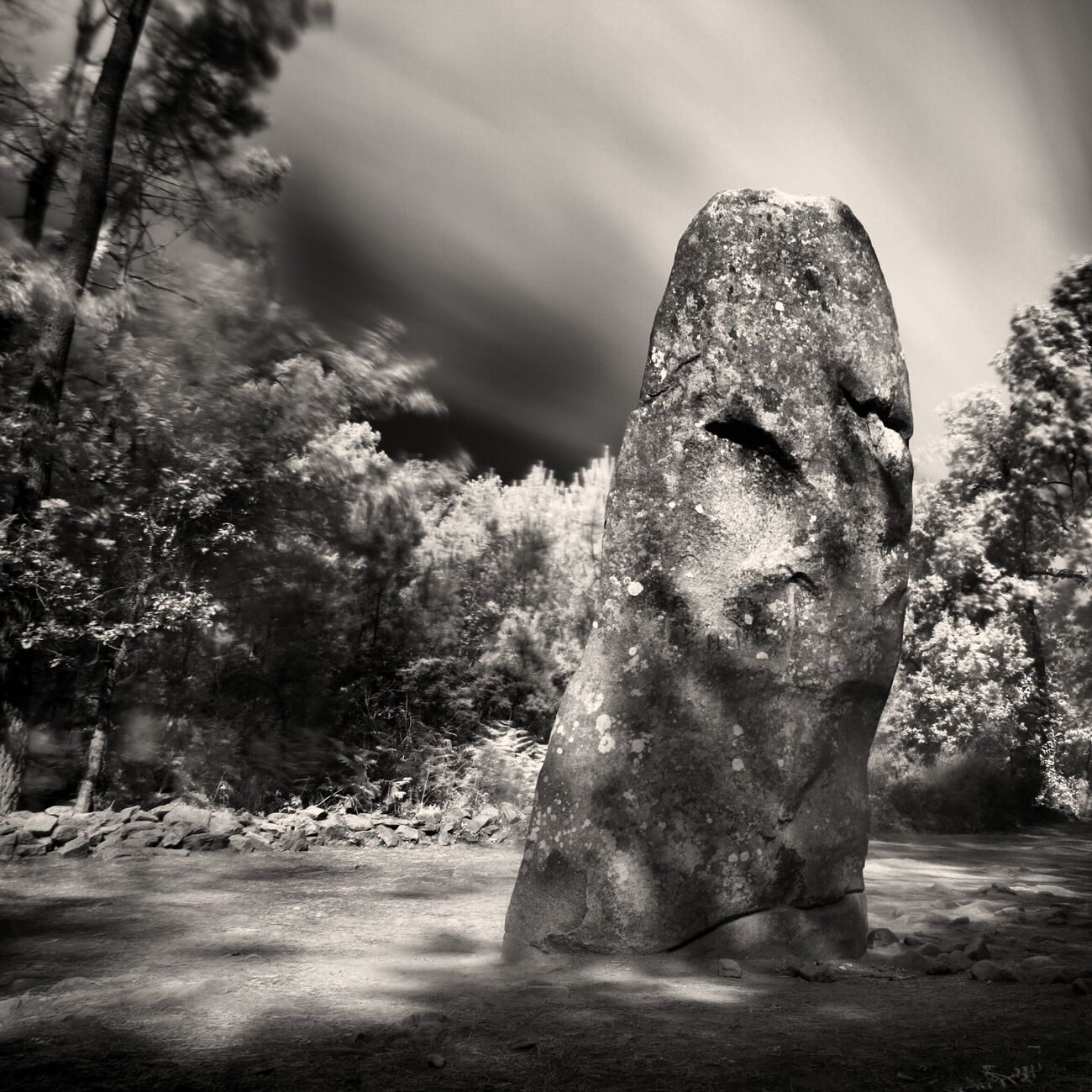 Fine-Art print 9.1 x 9.1 in, Giant menhir. Ref-773-1 - Denis Olivier Photography