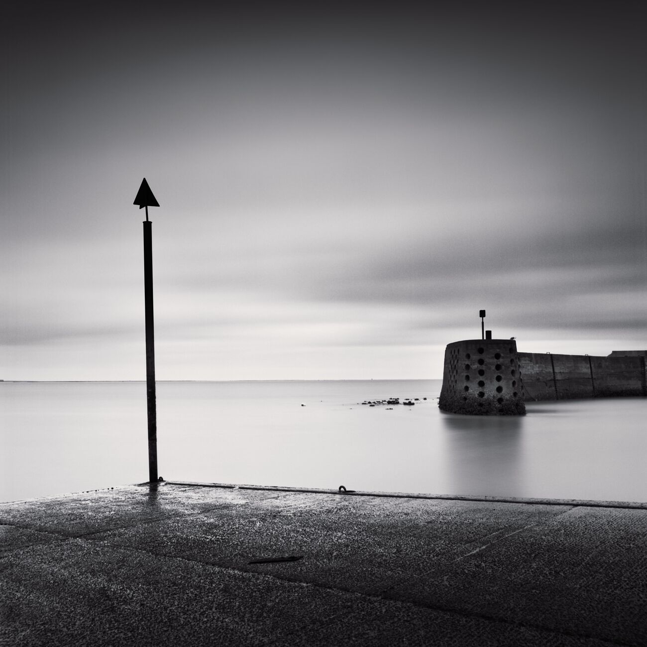 Photograph print 17.7 x 17.7 in, Harbour Entrance. Ref-11554-4 - Denis Olivier Art Photography