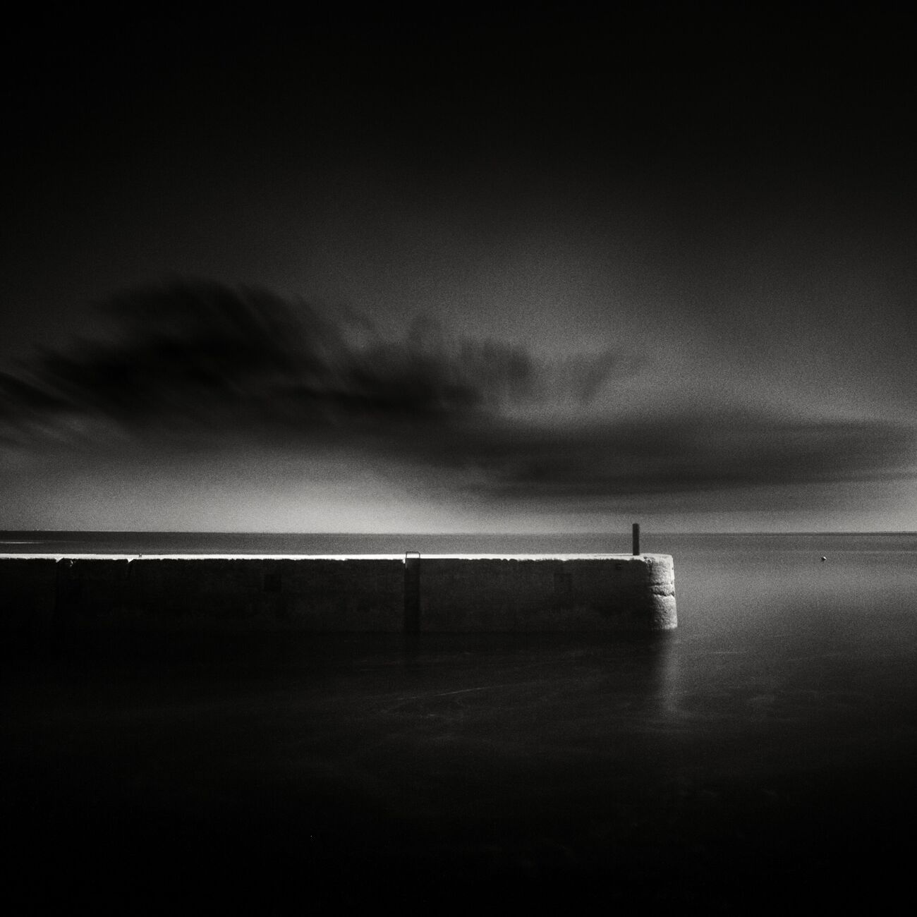 Light Falling On Pier, Oléron Island, France. October 2011. Ref-1265 - Denis Olivier Photography