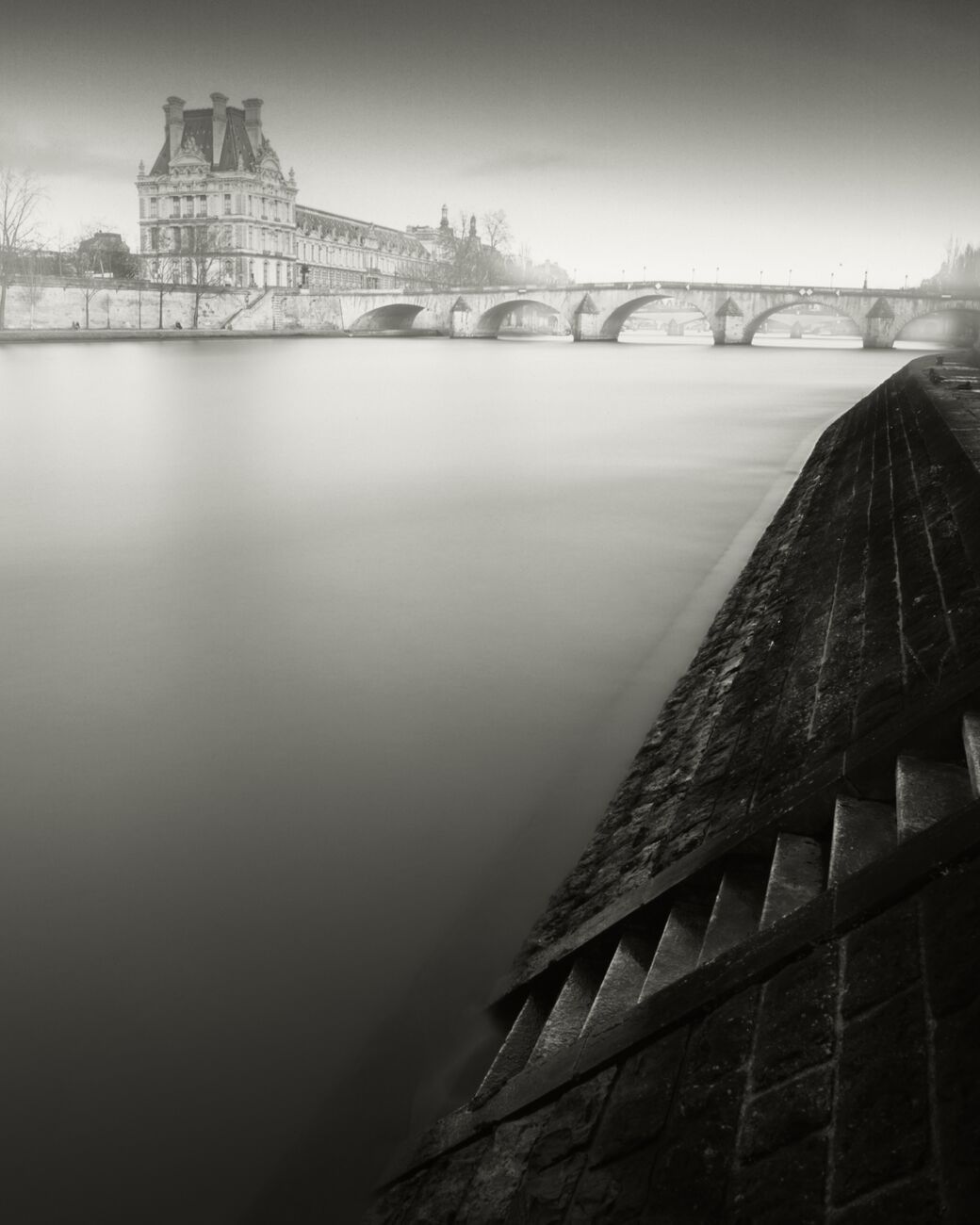 Louvre And Pont Royal, Paris, France. February 2022. Ref-11649 - Denis Olivier Art Photography