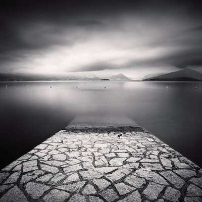 Paved Ramp, Etude 2, Lake Maggiore, Italy. August 2014. Ref-11534 - Denis Olivier Art Photography