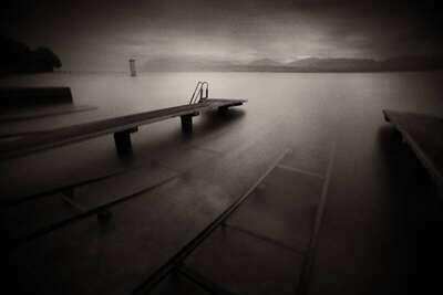 Piers, Lake Geneva, Switzerland. August 2014. Ref-1333 - Denis Olivier Art Photography