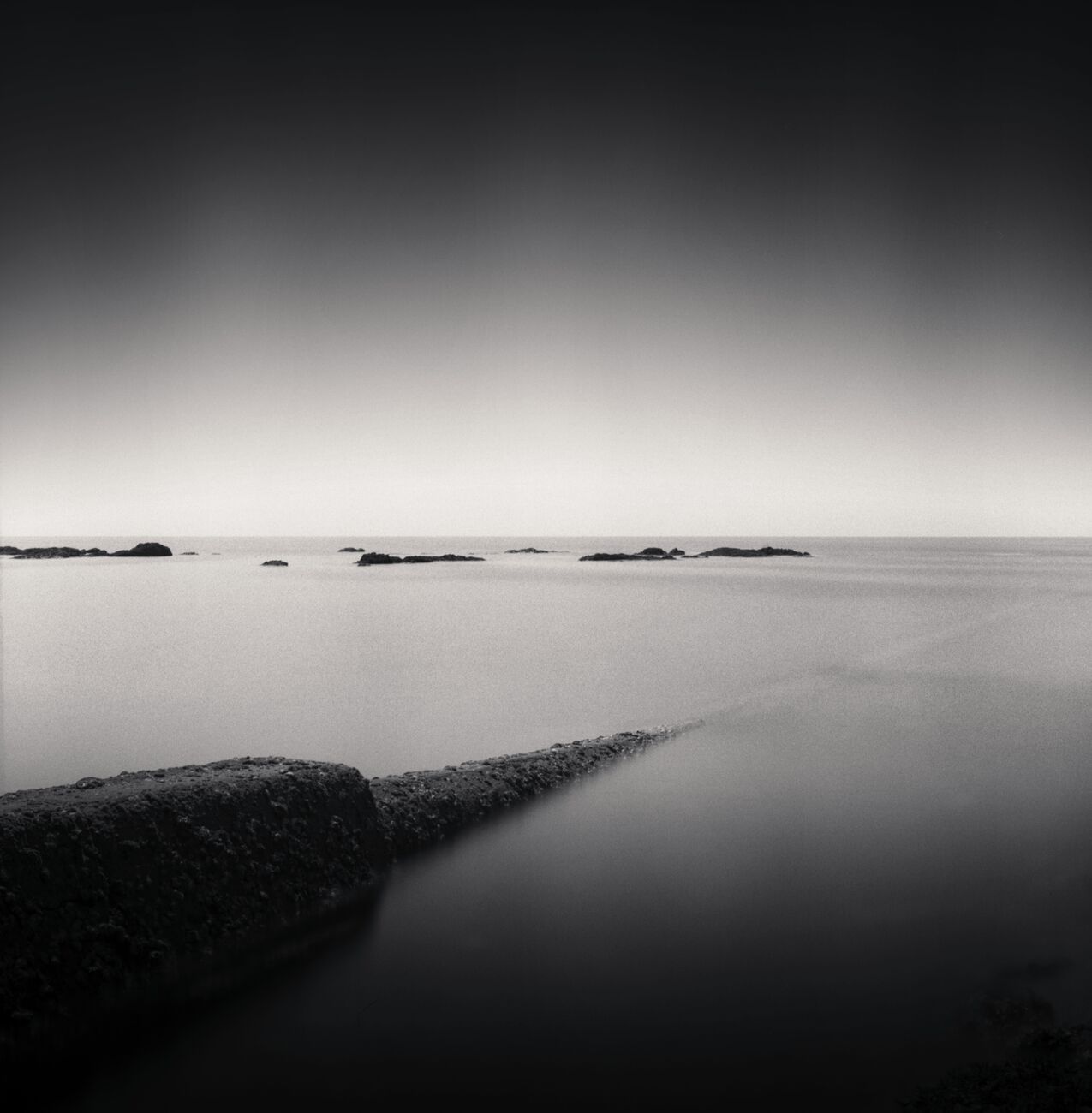 Photography 27 x 27.6 in, Pipe in the Sea. Ref-1418-15 - Denis Olivier Art Photography