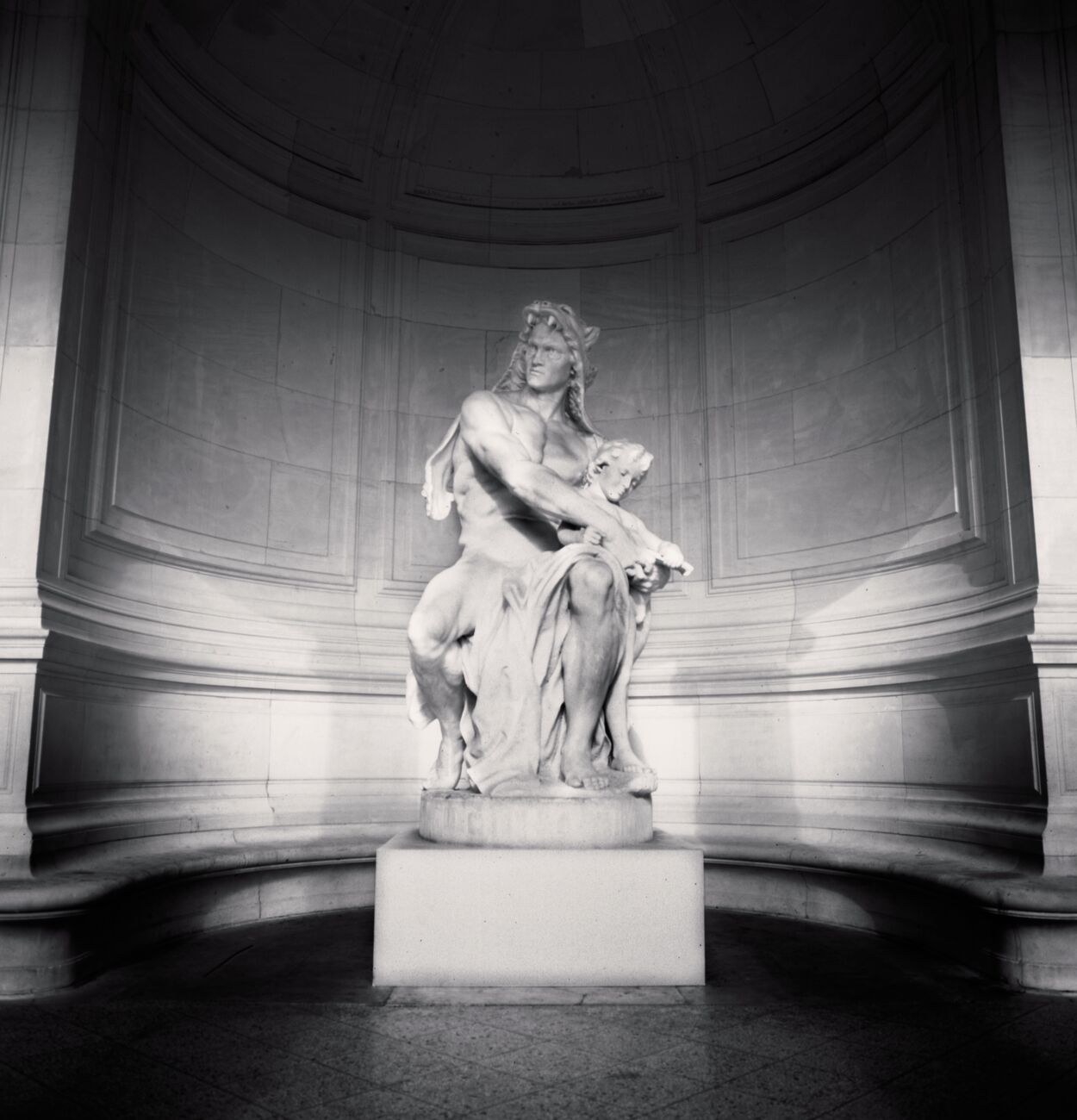 Protection And Future Statue, Palais Galliera, Paris, France. February 2022. Ref-11530 - Denis Olivier Art Photography