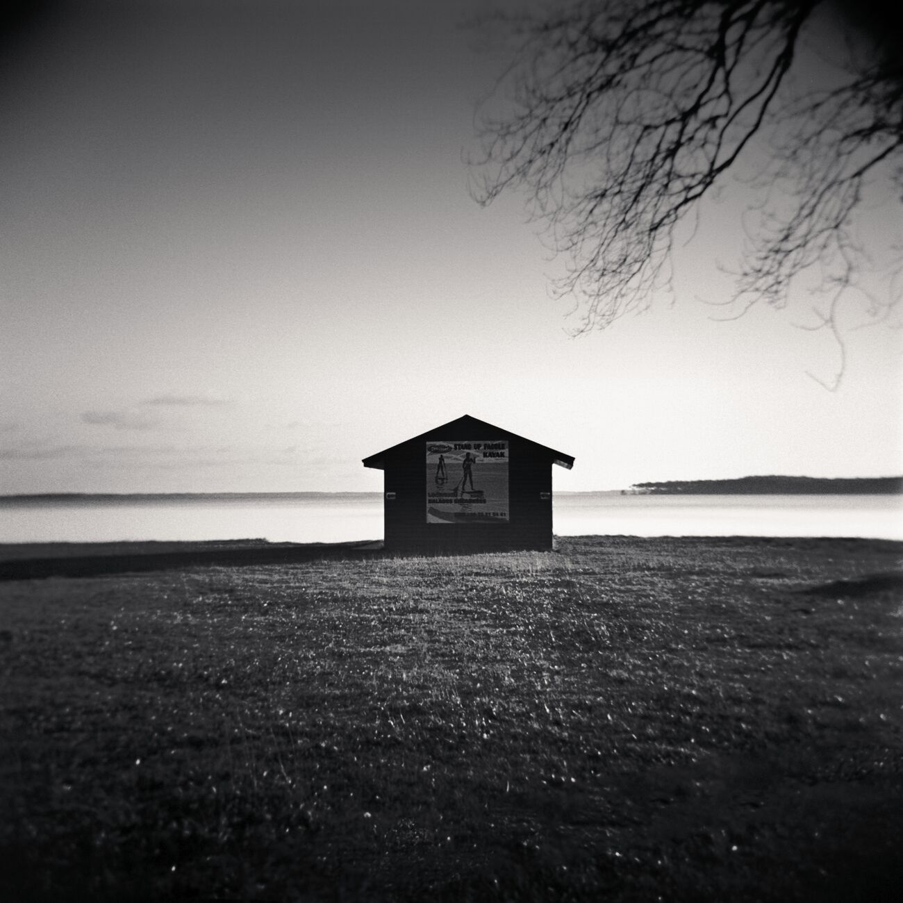 Shed By The Lake, Etude 1, Carreyre, Lacanau Lake, France. January 2021. Ref-1408 - Denis Olivier Photography
