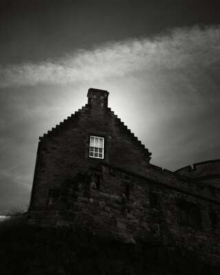 Sun behind the Window, Edinburgh Castle