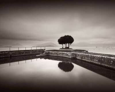 Trees On Pier, Etude 2, Lake Maggiore, Italy. August 2014. Ref-11608 - Denis Olivier Art Photography