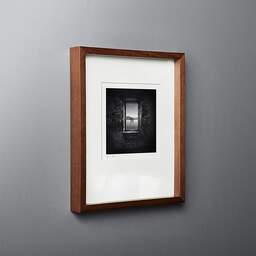 Art and collection photography Denis Olivier, Abandoned View, Building Ruins, Yesa Lake, Spain. March 2022. Ref-11533 - Denis Olivier Photography, original fine-art photograph in limited edition and signed in dark wood frame