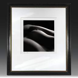 Art and collection photography Denis Olivier, Anne, Poitiers, France. April 1990. Ref-997 - Denis Olivier Art Photography, original fine-art photograph in limited edition and signed in black and gold wood frame
