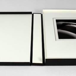 Art and collection photography Denis Olivier, Anne, Poitiers, France. April 1990. Ref-997 - Denis Olivier Photography, photograph with matte folding in a luxury book presentation box
