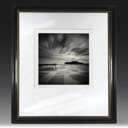 Art and collection photography Denis Olivier, Beach Balustrade, Playa La Salvé, Laredo, Spain. May 2007. Ref-1088 - Denis Olivier Photography, original fine-art photograph in limited edition and signed in black and gold wood frame