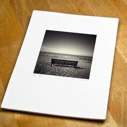 Art and collection photography Denis Olivier, Bench, LLandulas Beach, Wales. April 2006. Ref-947 - Denis Olivier Photography, original fine-art photograph print in limited edition and signed