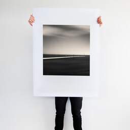 Art and collection photography Denis Olivier, Beyond The Horizon, Brittany, France. August 2005. Ref-1127 - Denis Olivier Art Photography, Large original photographic art print in limited edition and signed tenu par un homme