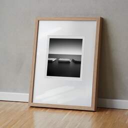 Art and collection photography Denis Olivier, Breakwaters, Etude 1, Sant-Feliu De Guixols, Spain. November 2007. Ref-1116 - Denis Olivier Photography, original fine-art photograph in limited edition and signed in light wood frame