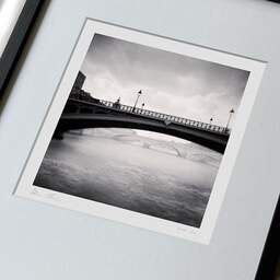 Art and collection photography Denis Olivier, Bridge Notre-Dame, Seine, Paris, France. August 2021. Ref-11492 - Denis Olivier Photography, large original 9 x 9 inches fine-art photograph print in limited edition, framed and signed