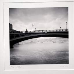 Art and collection photography Denis Olivier, Bridge Notre-Dame, Seine, Paris, France. August 2021. Ref-11492 - Denis Olivier Photography, original photographic print in limited edition and signed, framed under cardboard mat