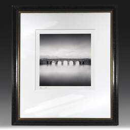 Art and collection photography Denis Olivier, Bridge Saint-Michel, Chambord Park, France. August 2021. Ref-11490 - Denis Olivier Photography, original fine-art photograph in limited edition and signed in black and gold wood frame