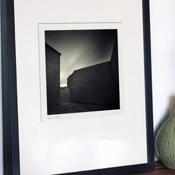 Art and collection photography Denis Olivier, Broken Wall, Dunnet Head, Easter Head, Scotland. April 2006. Ref-969 - Denis Olivier Photography, gallery exhibition with black frame