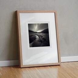Art and collection photography Denis Olivier, Brook, Lochan Na Bi, Scotland. April 2006. Ref-977 - Denis Olivier Photography, original fine-art photograph in limited edition and signed in light wood frame