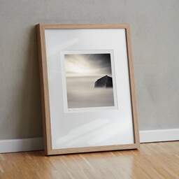 Art and collection photography Denis Olivier, Bunker In The Sea, Plage Des Combots, France. October 2006. Ref-1057 - Denis Olivier Photography, original fine-art photograph in limited edition and signed in light wood frame