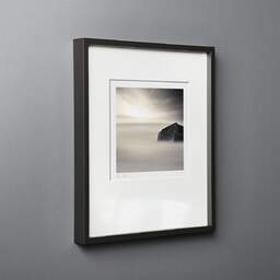 Art and collection photography Denis Olivier, Bunker In The Sea, Plage Des Combots, France. October 2006. Ref-1057 - Denis Olivier Photography, black wood frame on gray background