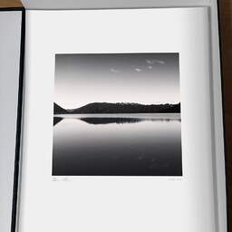 Art and collection photography Denis Olivier, Calm At Dusk, Etude 1, Lake Tikitapu, Bay Of Plenty, New Zealand. July 2018. Ref-11442 - Denis Olivier Art Photography, original photographic print in limited edition and signed, framed under cardboard mat