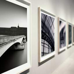 Art and collection photography Denis Olivier, Caroussel Bridge And Louvre, Paris, France. February 2021. Ref-11681 - Denis Olivier Art Photography, Large original photographic art print in limited edition and signed during an exhibition