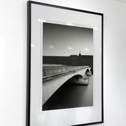 Art and collection photography Denis Olivier, Caroussel Bridge And Louvre, Paris, France. February 2021. Ref-11681 - Denis Olivier Art Photography, Exhibition of a large original photographic art print in limited edition and signed