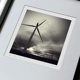 Art and collection photography Denis Olivier, Causeymire Wind Farm, Achkeepster Hill, Scotland. April 2006. Ref-970 - Denis Olivier Photography, large original 9 x 9 inches fine-art photograph print in limited edition, framed and signed