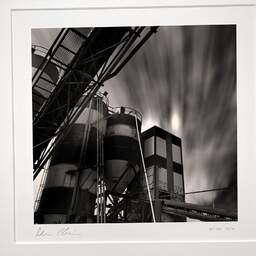 Art and collection photography Denis Olivier, Cement Factory, Etude 5, Quai Sainte-Croix, Bordeaux, France. September 2005. Ref-784 - Denis Olivier Photography, original photographic print in limited edition and signed, framed under cardboard mat