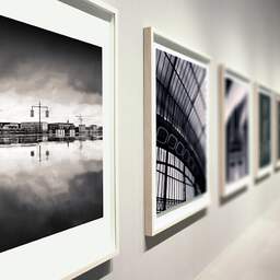 Art and collection photography Denis Olivier, Citizen Horizon, Water Mirror, Bordeaux, France. March 2008. Ref-1142 - Denis Olivier Art Photography, Large original photographic art print in limited edition and signed during an exhibition