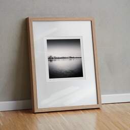 Art and collection photography Denis Olivier, City Skyline, Bordeaux-Lake, France. April 2021. Ref-11471 - Denis Olivier Photography, original fine-art photograph in limited edition and signed in light wood frame