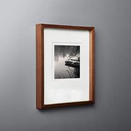 Art and collection photography Denis Olivier, Clain River, Poitiers, France. December 1989. Ref-913 - Denis Olivier Art Photography, original fine-art photograph in limited edition and signed in dark wood frame