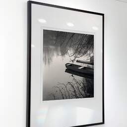 Art and collection photography Denis Olivier, Clain River, Poitiers, France. December 1989. Ref-913 - Denis Olivier Art Photography, Exhibition of a large original photographic art print in limited edition and signed