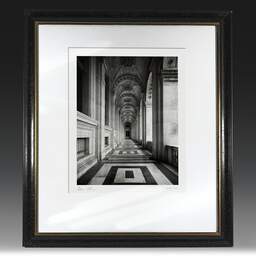Art and collection photography Denis Olivier, Colbert Alley, Palais Du Louvre, Paris, France. April 2023. Ref-11682 - Denis Olivier Art Photography, original fine-art photograph in limited edition and signed in black and gold wood frame