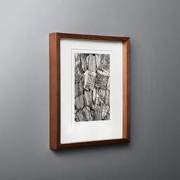 Art and collection photography Denis Olivier, Communauté D'Emmaüs, Poitiers, France. October 1990. Ref-96 - Denis Olivier Photography, original fine-art photograph in limited edition and signed in dark wood frame