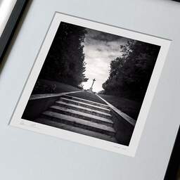 Art and collection photography Denis Olivier, Cross Of Sacrifice, Étaples Military Cemetery, France. August 2021. Ref-11482 - Denis Olivier Photography, large original 9 x 9 inches fine-art photograph print in limited edition, framed and signed