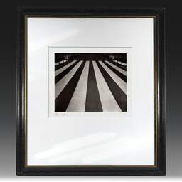 Art and collection photography Denis Olivier, Crosswalk, Floirac, France. October 2020. Ref-11607 - Denis Olivier Art Photography, original fine-art photograph in limited edition and signed in black and gold wood frame