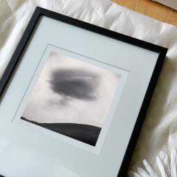 Art and collection photography Denis Olivier, Dark Cloud, Staffin Coast, Scotland. August 2022. Ref-11575 - Denis Olivier Photography, reception and unpacking of an original fine-art photograph in limited edition and signed in a black wooden frame
