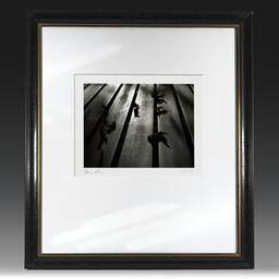 Art and collection photography Denis Olivier, Dead Leaves, Royan, France. September 1990. Ref-105 - Denis Olivier Photography, original fine-art photograph in limited edition and signed in black and gold wood frame