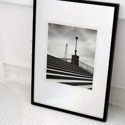 Art and collection photography Denis Olivier, Debilly Stairs, Paris, France. February 2023. Ref-11657 - Denis Olivier Art Photography, Original photographic art print in limited edition and signed framed in an 27.56